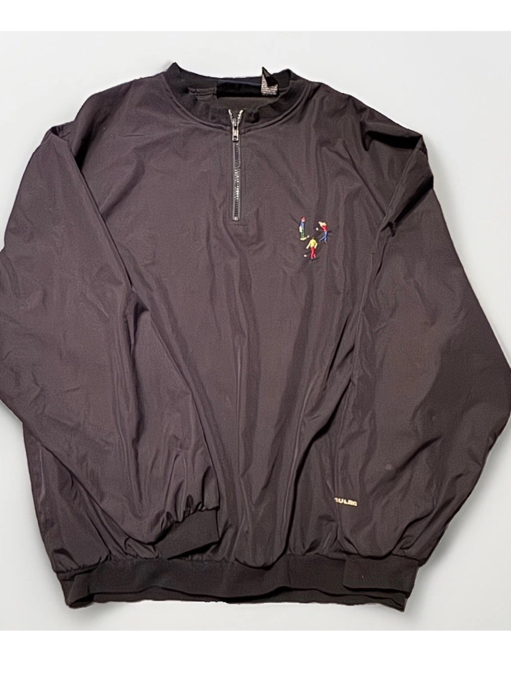 (L) VINTAGE NAVY Pivot Rules & Golf Day Pullover 1/2 Zip Lightweight Windbreaker